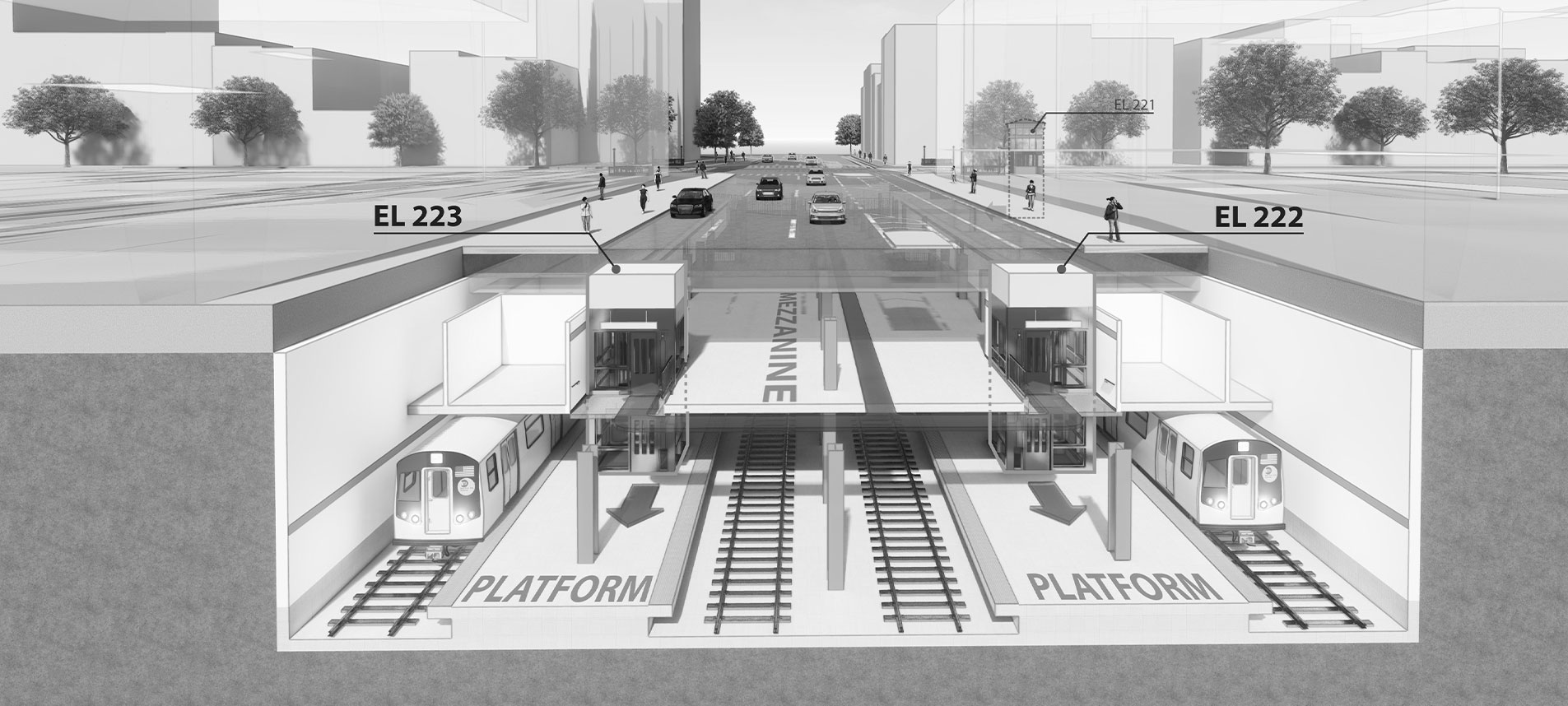 Elevator and Escalator Replacement at 23 Subway Stations in 4 NYC Boroughs